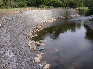 Stone Cage Net For Ecological River 